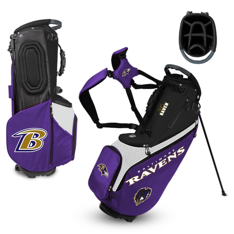 NFL Team Effort Back Nine Baltimore Ravens Stand Bag