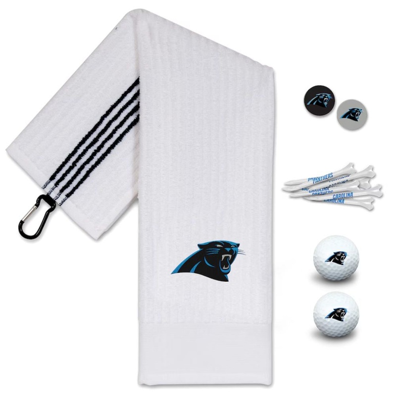 NFL Team Effort Carolina Panthers Golf Gift Set
