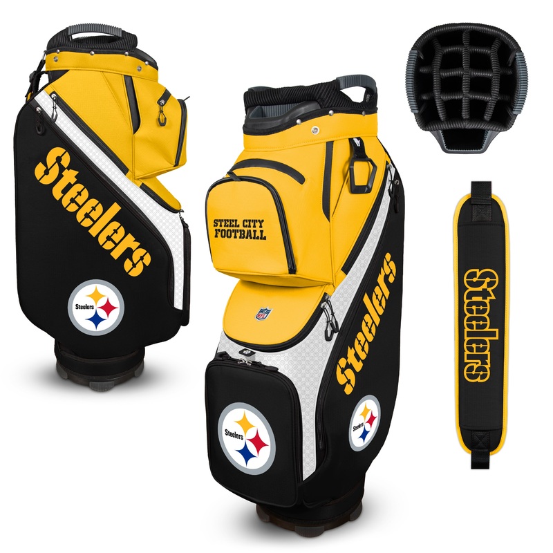 NFL Team Effort Clubhouse Cooler Pittsburgh Steelers Cart Bag