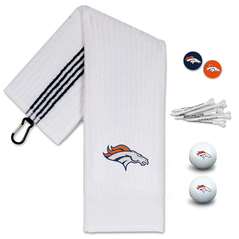 NFL Team Effort Denver Broncos Golf Gift Set