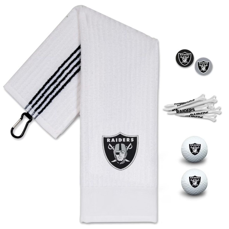 NFL Team Effort Las Vegas Raiders Golf Gift Set