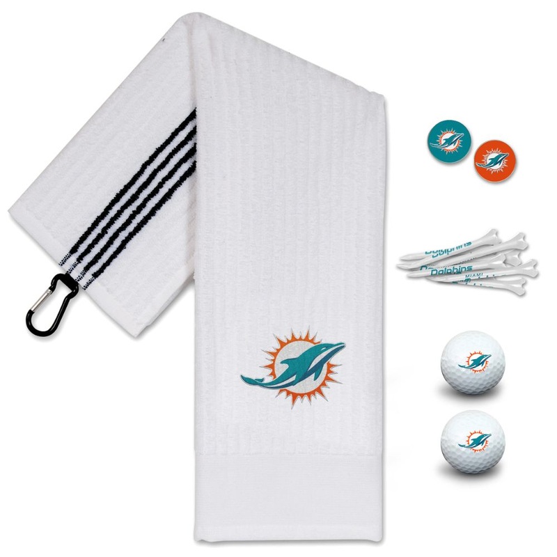 NFL Team Effort Miami Dolphins Golf Gift Set