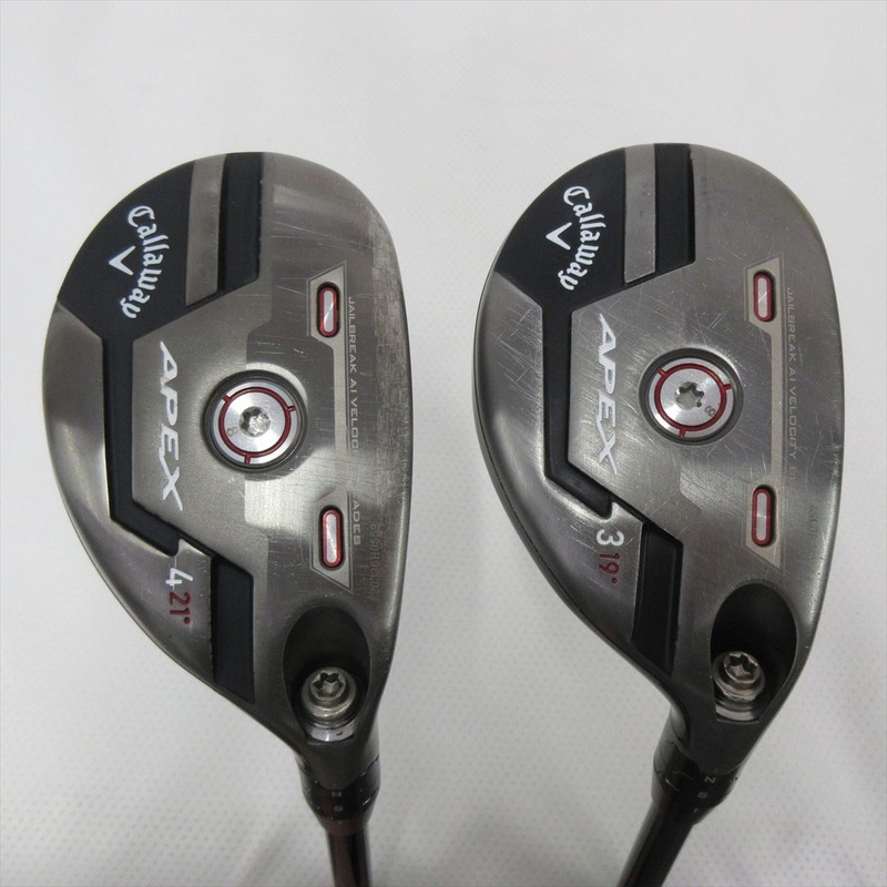 “2-Pack Golf Clubs” Callaway Hybrid APEX(2021) U3 & U4 Stiff Diamana 55 for CW