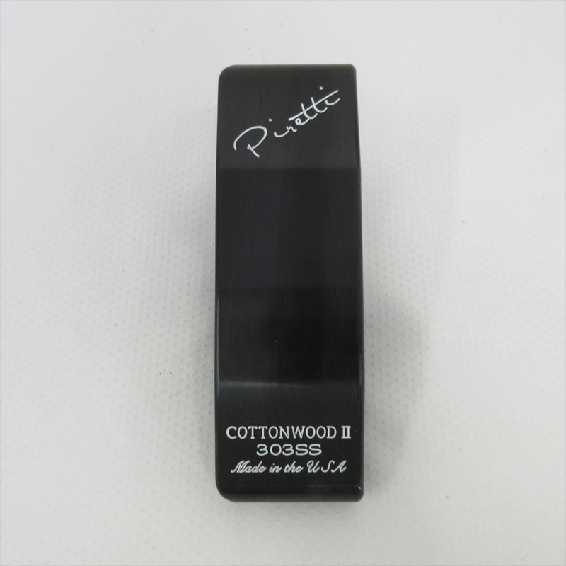 Piretti Putter Piretti COTTON WOOD II Classic 303 Center Shaft BLACK 34 inch
