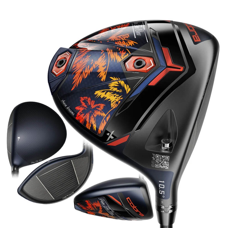 Cobra Limited Edition DS-Adapt X Palm Tree Crew Driver 445cc – 25 Men Right – 10.5 True Temper HZRDUS Black 60 Graphite – Stiff