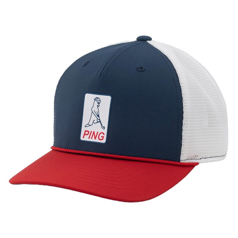 PING Karsten O.G Performance 241 Golf Cap Red/White/Blue – 24 Men One Size Fits All