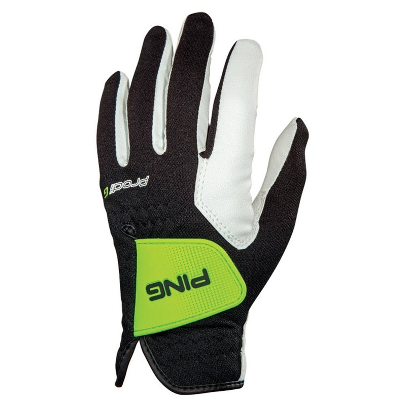 PING Sport Prodi G 191 Junior Golf Glove White/Black/Electric Green – 24 Boys Fit to Left Hand Small/Medium
