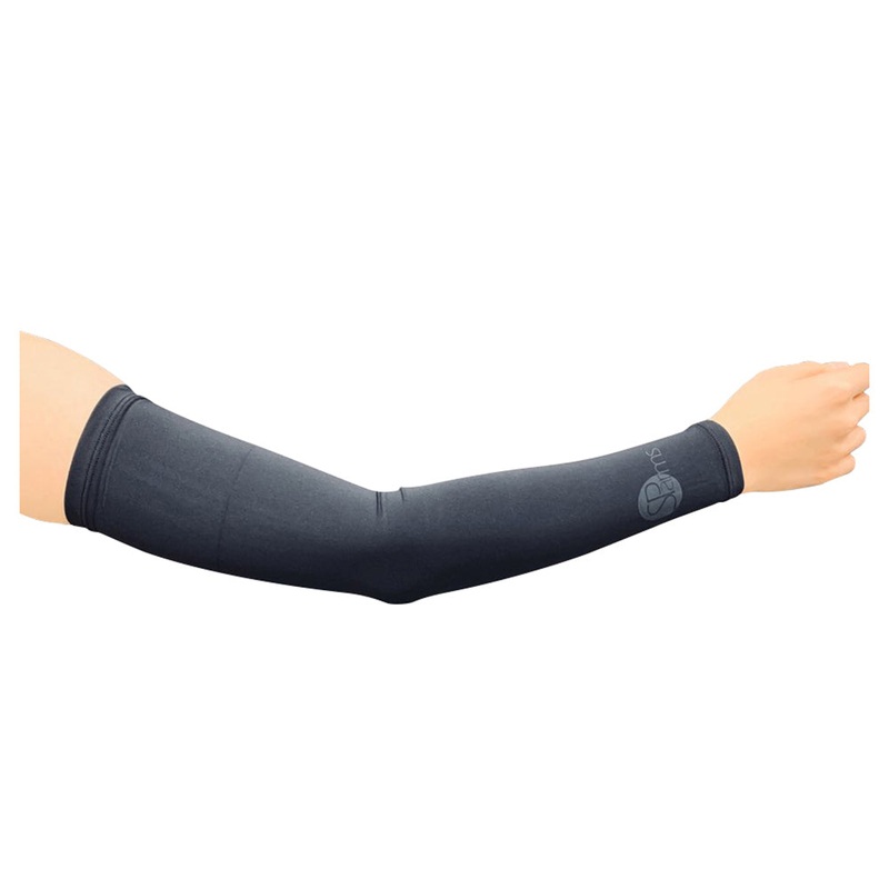 SParms Sun Protect+ UV/Sun Protection Cooling Golf Sleeves (1 Pair) Black – SS19 Unisex Plain Logo X-Small