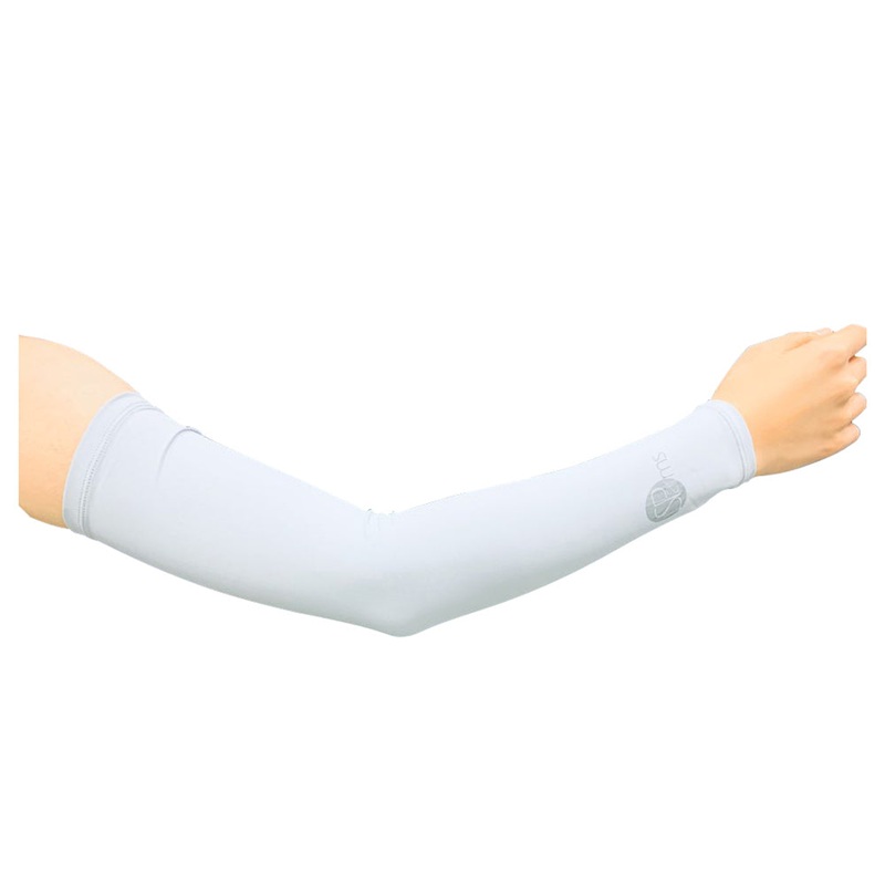 SParms Sun Protect+ UV/Sun Protection Cooling Golf Sleeves (1 Pair) Gray – SS19 Unisex Plain Logo X-Small