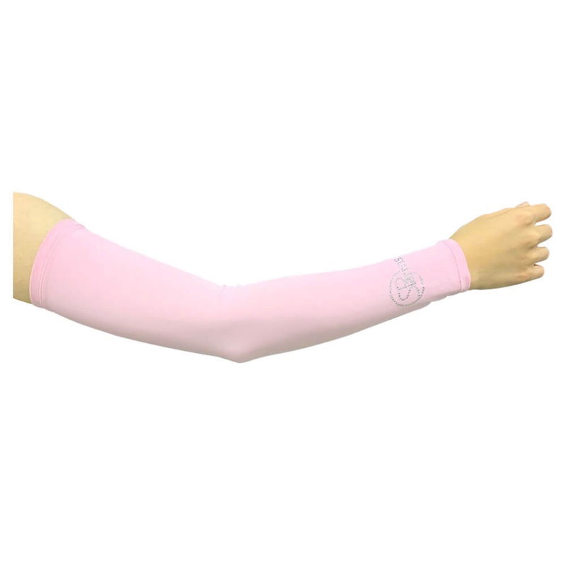 SParms Sun Protect+ UV/Sun Protection Cooling Golf Sleeves (1 Pair) Pink – SS19 Women Crystal Logo X-Small