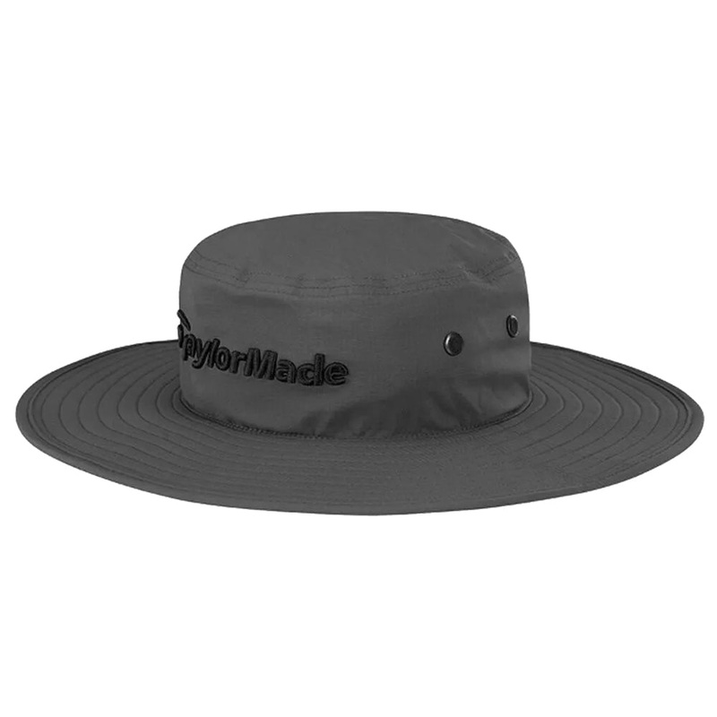 TaylorMade Performance Metal Eyelet Golf Bucket Hat Gray – 24 Men Small/Medium