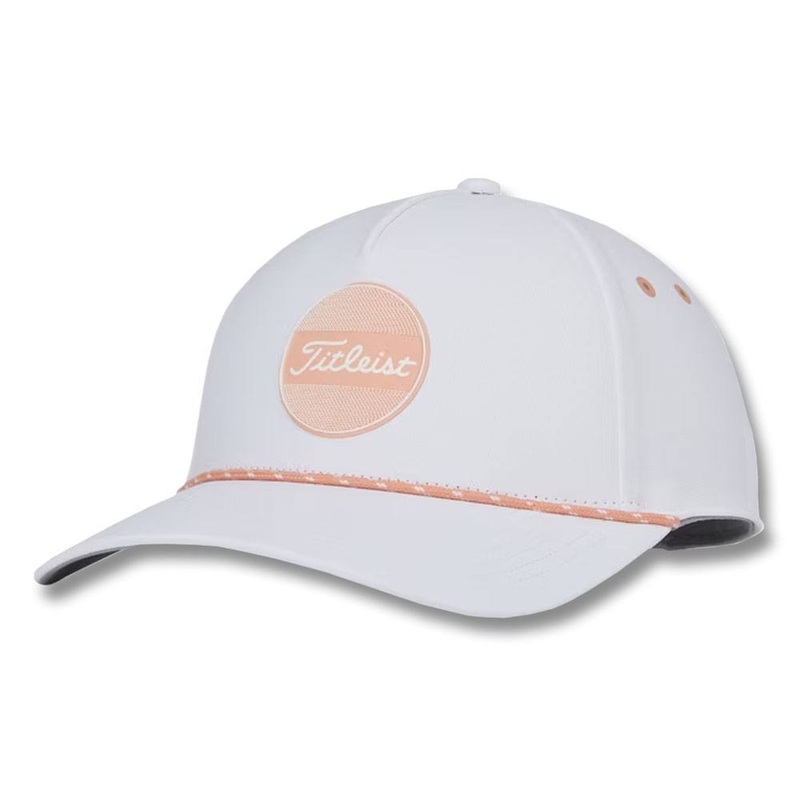 Titleist Boardwalk Rope Golf Cap White/Peach – 23 Women One Size Fits All