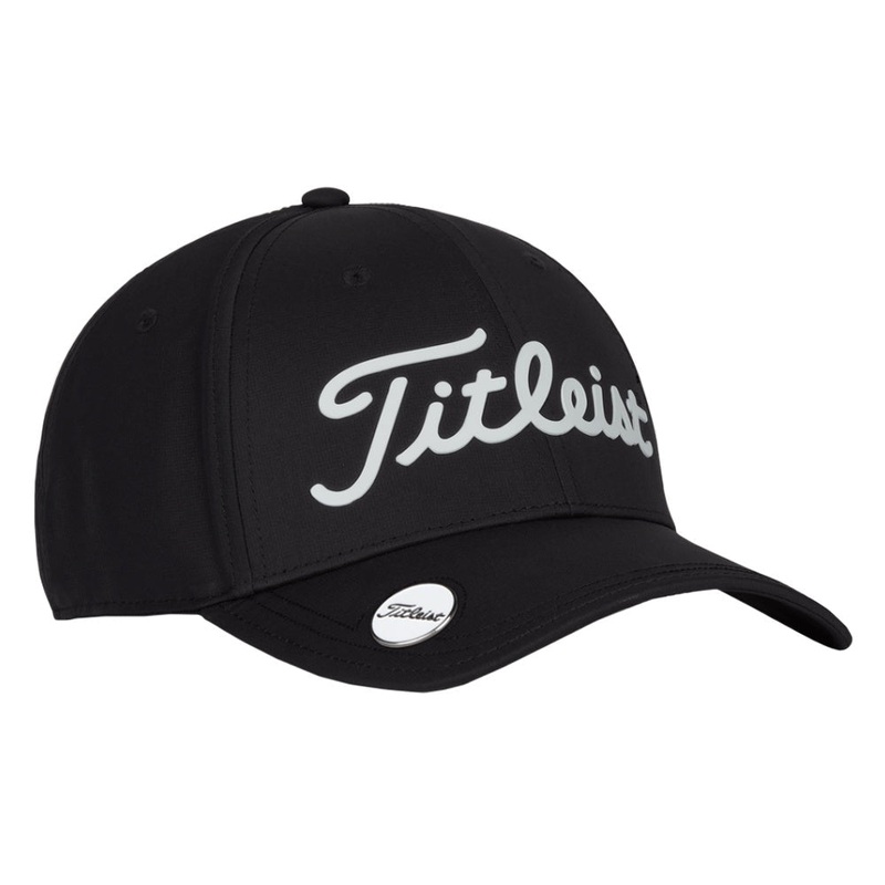 Titleist Players Performance Ball Marker Golf Cap Black/White – 24 Men One Size Fits All