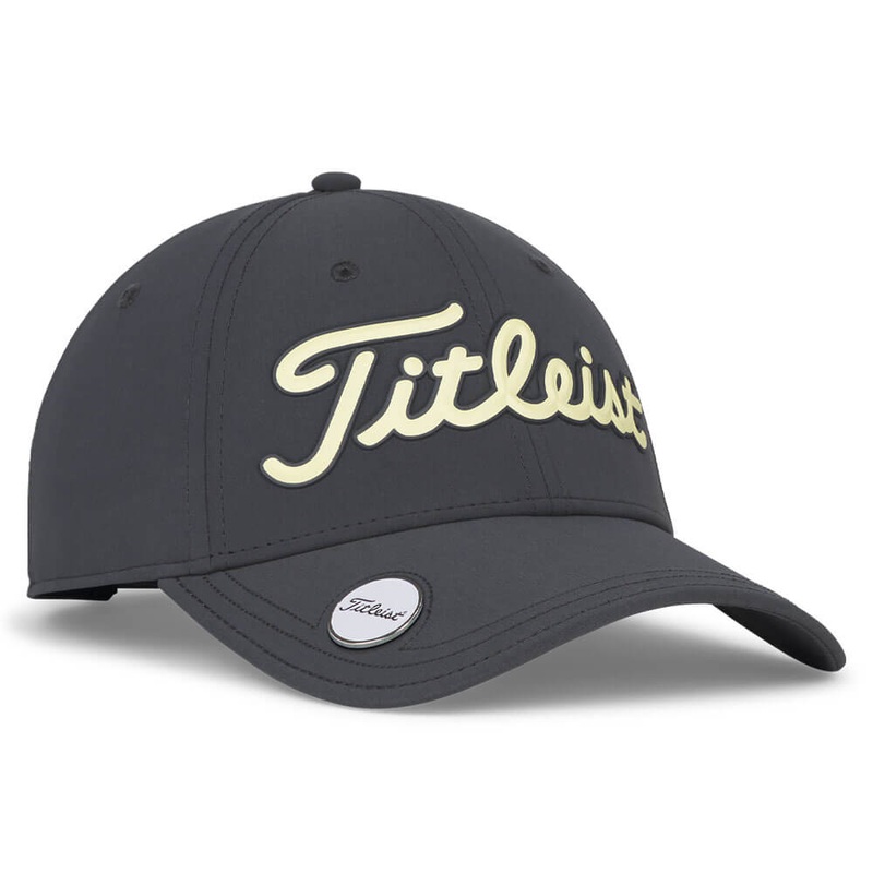 Titleist Players Performance Ball Marker Golf Cap Charcoal/Lemon – 25 Women One Size Fits All