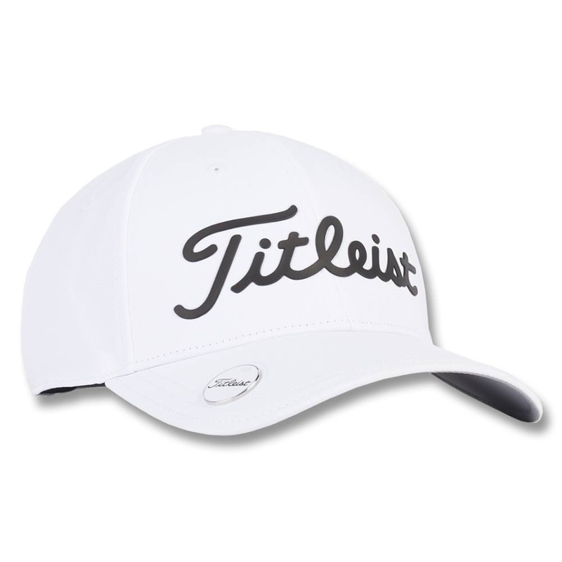 Titleist Players Performance Ball Marker Golf Cap White/Black – 24 Men One Size Fits All