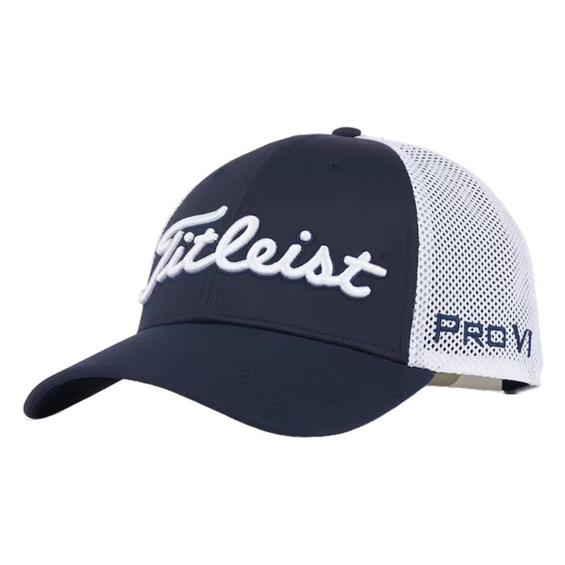 Titleist Tour Performance Mesh Golf Cap Navy/White – 24 Men One Size Fits All