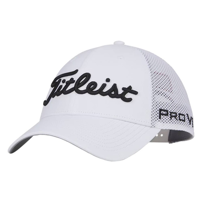 Titleist Tour Performance Mesh Golf Cap White/Black – 24 Men One Size Fits All