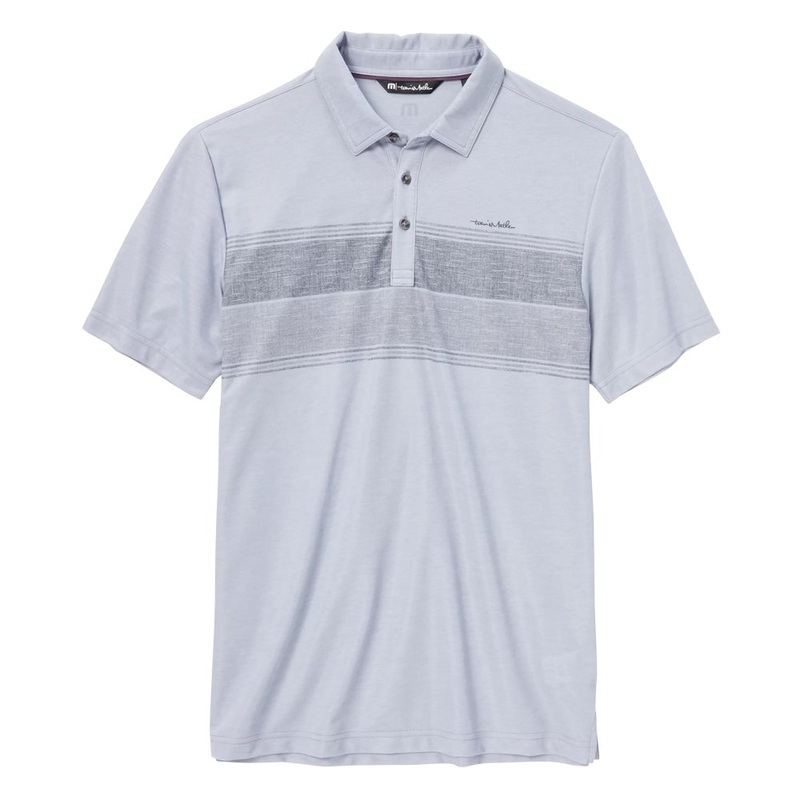 TravisMathew Hiking Pro Golf Polo Heather Light Gray – FW22 Men Small