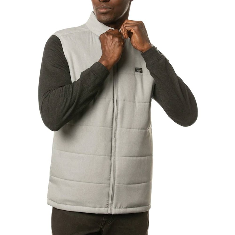 TravisMathew Interlude Puffer Golf Vest Heather Sleet – FW22 Men Small