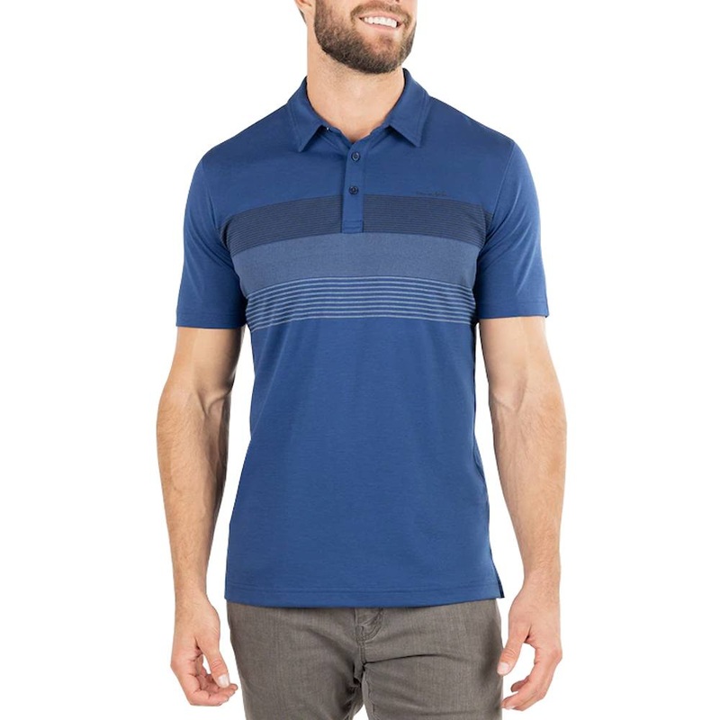 TravisMathew Late Checkout Golf Polo Estate Blue – FW22 Men Small