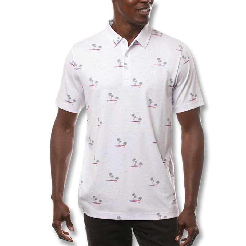 TravisMathew Rally Time Golf Polo White – SS21 Men Small