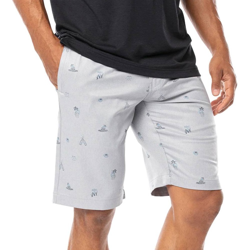 TravisMathew Shipfaced Golf Shorts Heather Sleet – SS21 Men 30