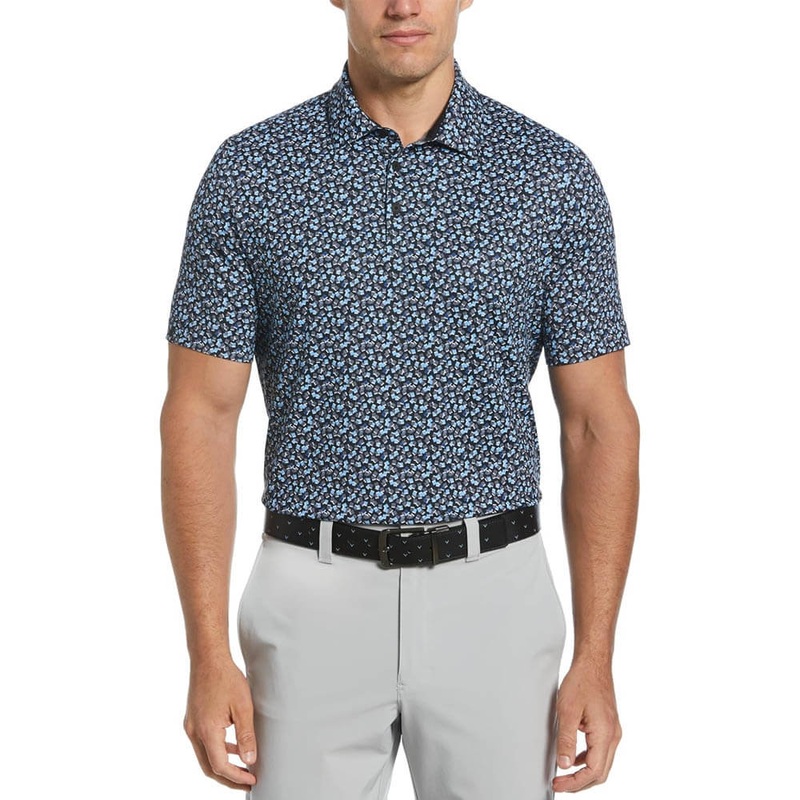 Callaway Polaroid Confetti Print Golf Polo Caviar – SS25 Men Small