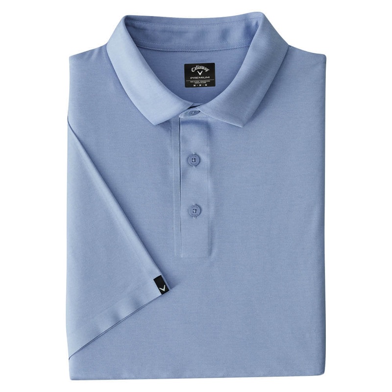 Callaway Premium Heather Soft Touch Golf Polo Chambray Heather – SS25 Men Small