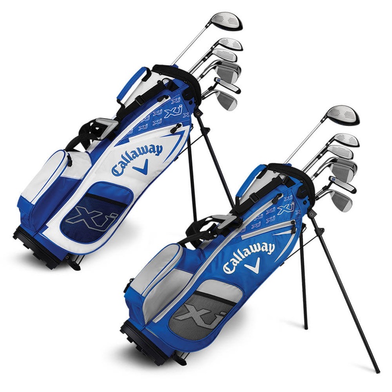 Callaway XJ Junior Level 3 Full Set – 25 Boys Right 7 Clubs + 1 Stand Bag Blue