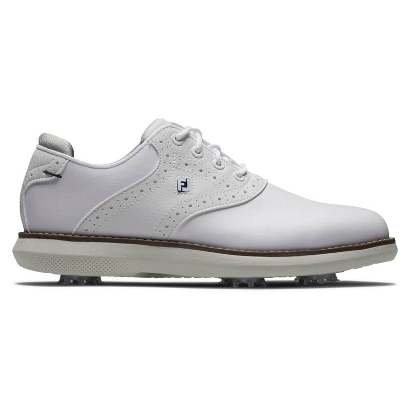 FootJoy Traditions Golf Shoes White – 24 Boys Medium 1