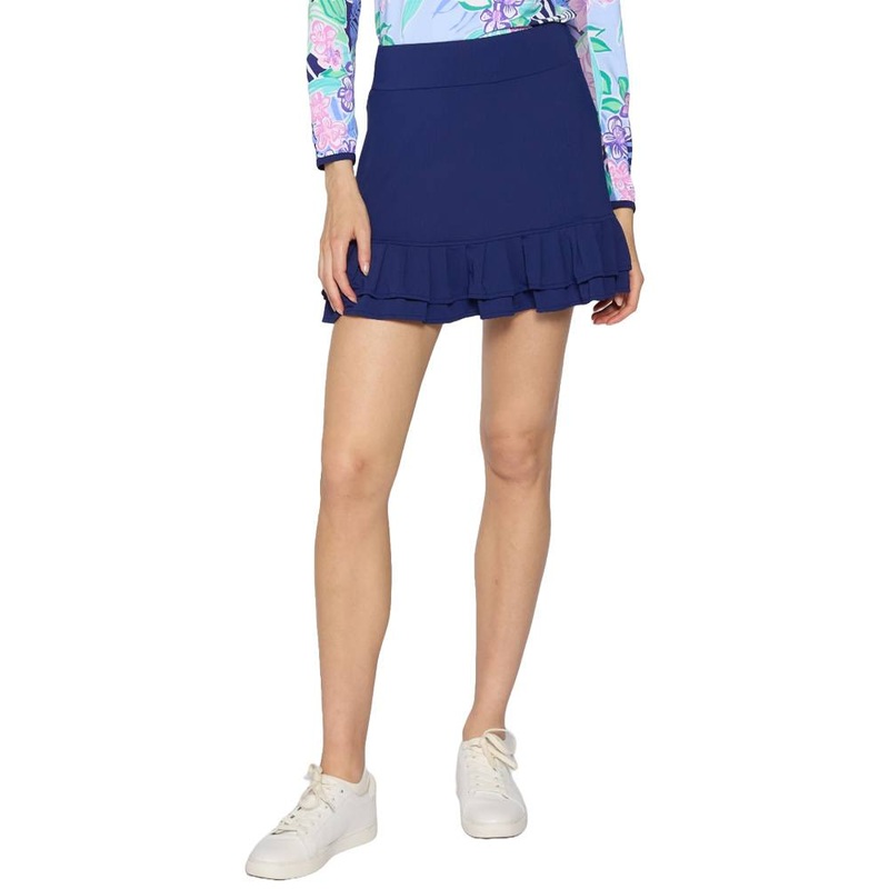 G Lifestyle Double Ruffle Golf Skirt True Navy – SS25 Women X-Small
