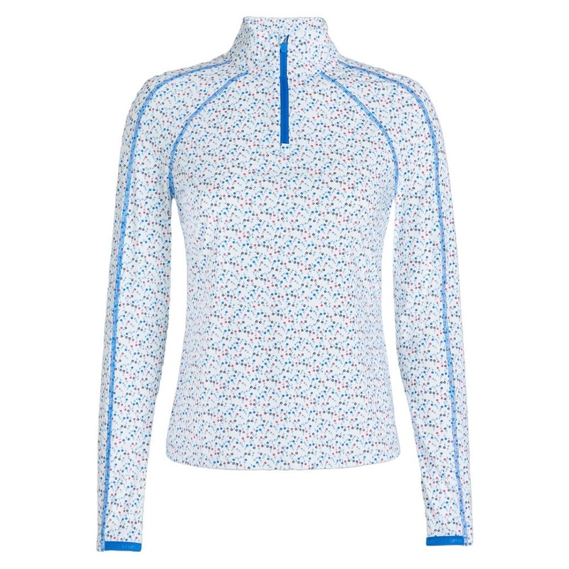Gfore Aye Poppy Silky Tech Nylon Quarter Zip Golf Pullover Snow – SP25 Women X-Small