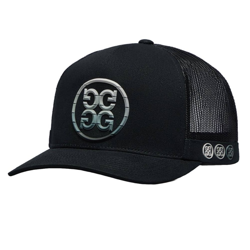 Gfore Gradient Circle G’s Cotton Twill Trucker Golf Cap Onyx – SP25 Men One Size Fits All