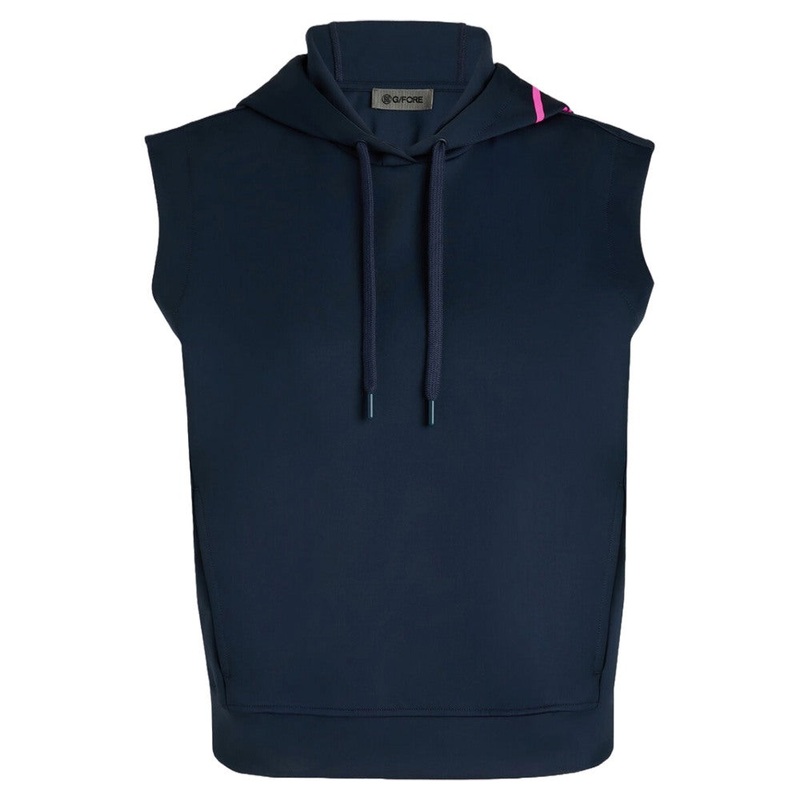 Gfore Pray For Birdies Double Knit Brushed Back Cropped Hoodie Golf Jacket Twilight – SP25 Women X-Small
