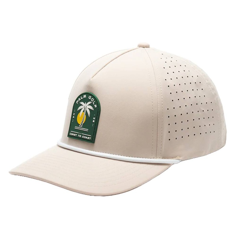 Palm Golf Coast to Coast Snapback Golf Cap Tan/Green – SS24 Men One Size Fits All