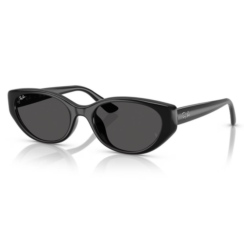 Ray-Ban RB4457D Bio-Based Sunglasses Polished Black Dark Gray