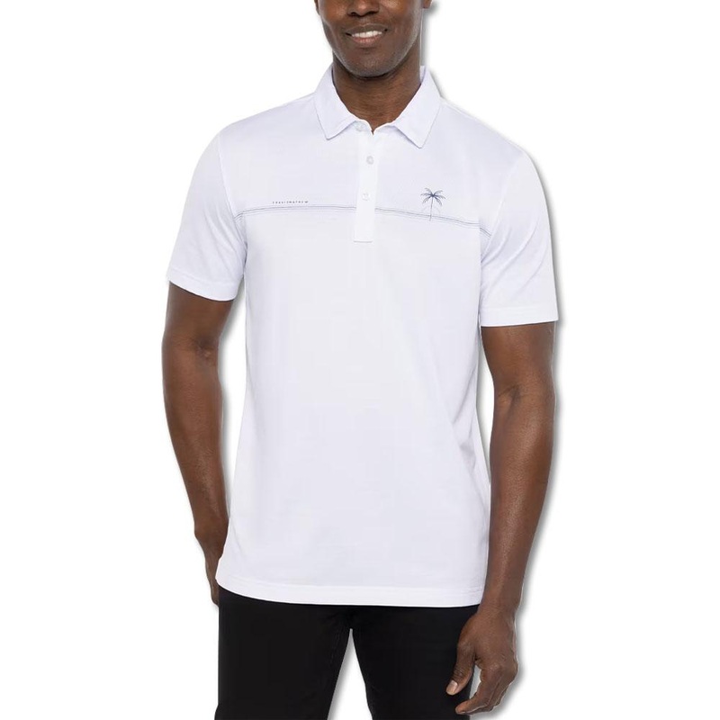TravisMathew Luna Sol Golf Polo White – SS23 Men Small