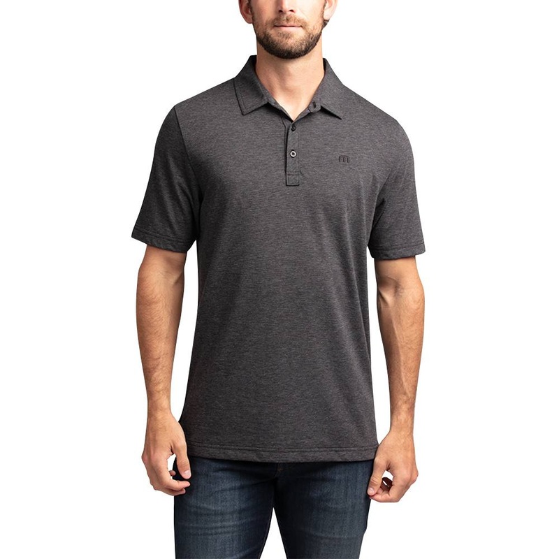 TravisMathew The Zinna Golf Polo Heather Black – FW24 Men Small