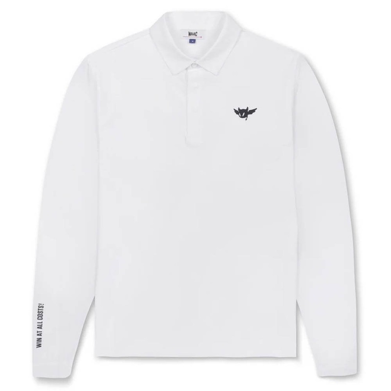 WAAC Cool Touch Longsleeve Golf Polo White – SP25 Men Small