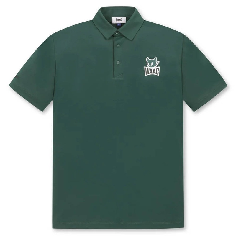 WAAC Essential Pique Golf Polo Green – SP25 Men Small