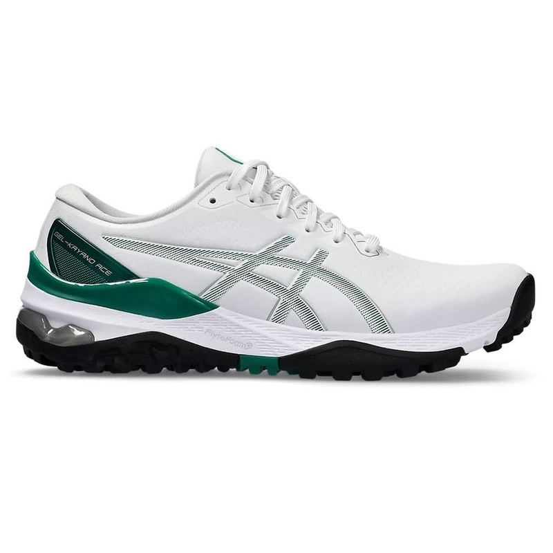 ASICS Gel-Kayano Ace 2 Spikeless Golf Shoes White/Forest Green – 24 Men Medium 9