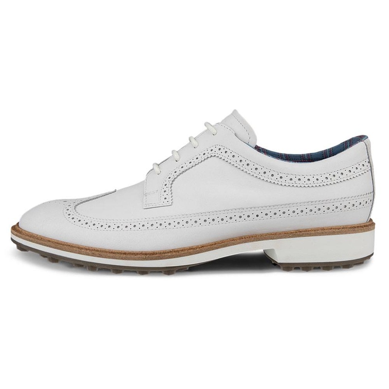 ECCO Classic Hybrid – Kiltie Version Spikeless Golf Shoes White – FW24 Men Medium 41 (US 7/7.5)