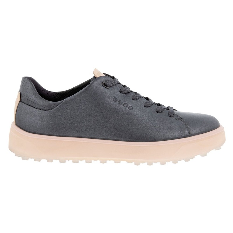 ECCO Tray Laced Spikeless Golf Shoes Magnet Lyra Metallic – FW22 Women Medium 36 (US 5/5.5)