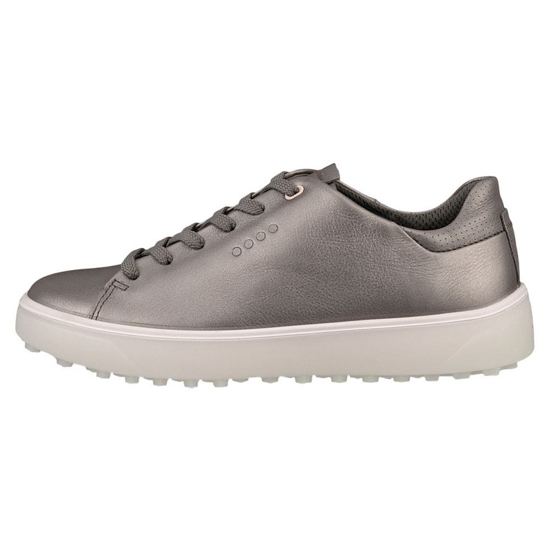 ECCO Tray Laced Spikeless Golf Shoes Warm Gray – FW22 Women Medium 36 (US 5/5.5)
