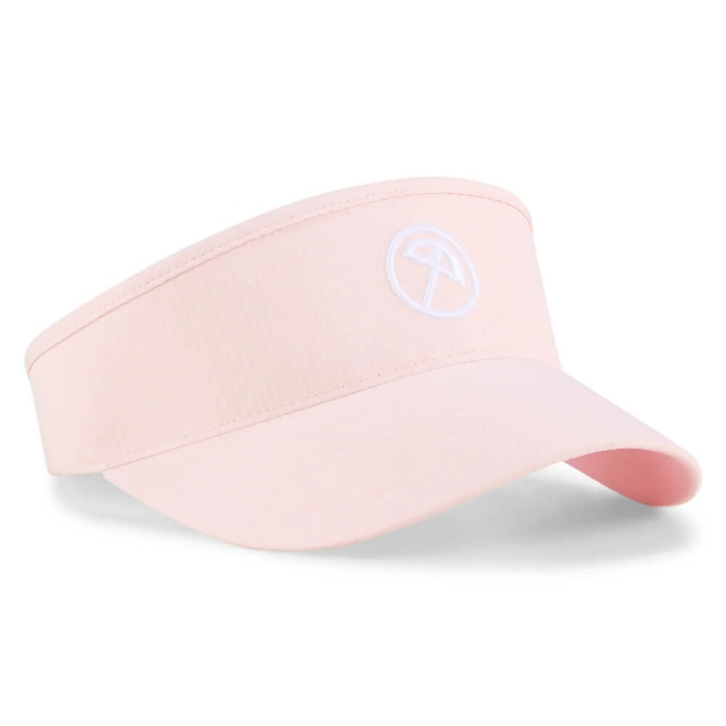 PUMA AP Seersucker Golf Visor Pale Pink – SS25 Women One Size Fits All