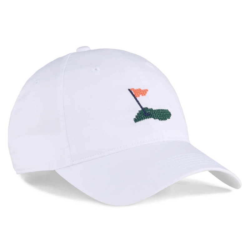 PUMA Needlepoint Dad Golf Cap White – SS25 Women One Size Fits All