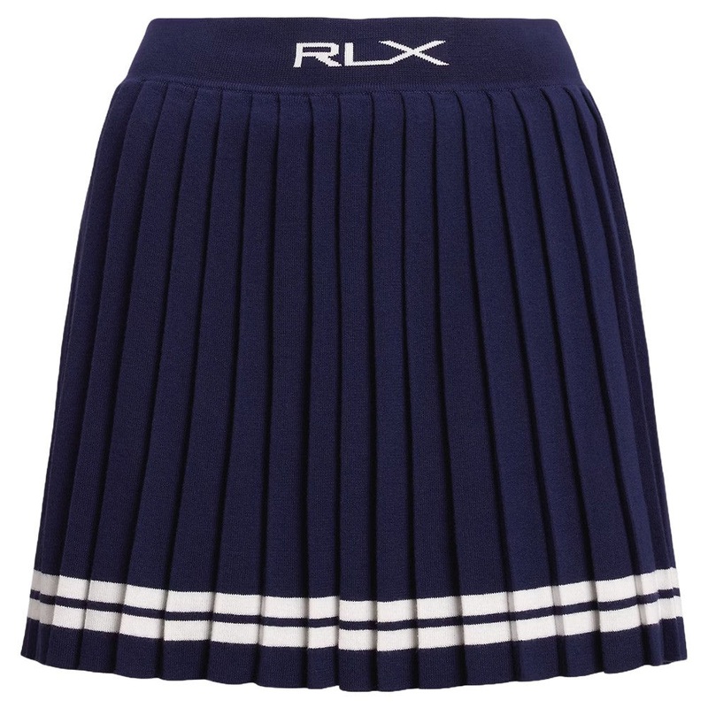 Ralph Lauren Cotton Blend Pleated Cricket Golf Skort Refined Navy/Ceramic White – SP25 Women X-Small