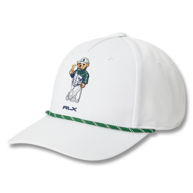 Ralph Lauren Polyester Cocktail Bear Golf Cap White – SP25 Men One Size Fits All