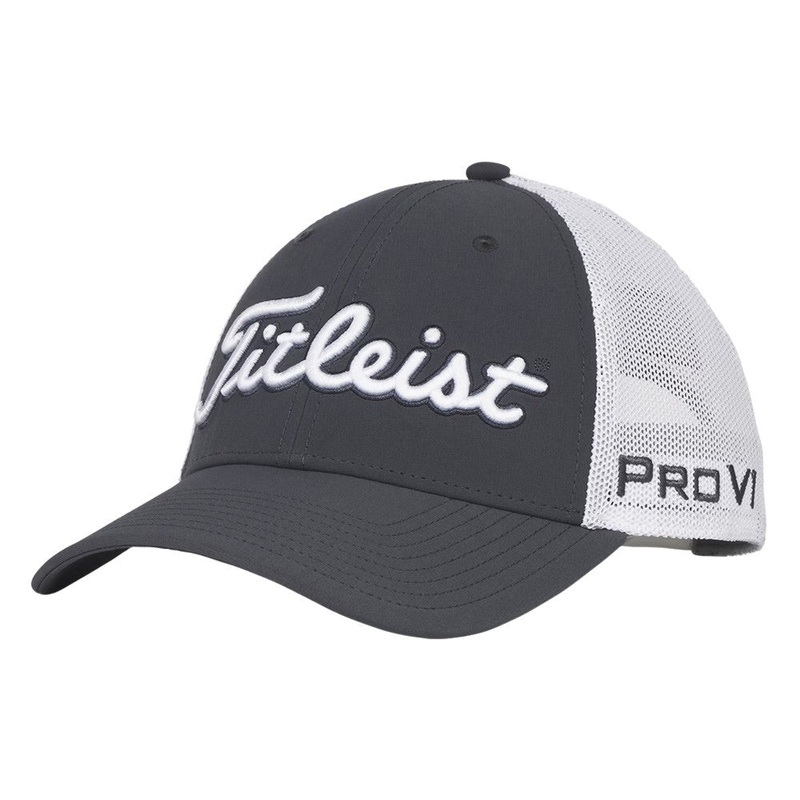 Titleist Tour Performance Mesh Golf Cap Charcoal/White – 25 Men One Size Fits All