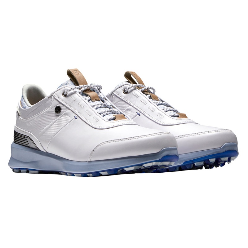 FootJoy FJ Stratos Luxury Casual Spikeless Golf Shoes Previous Season Style White Fashion Print – 21 Women Medium 5
